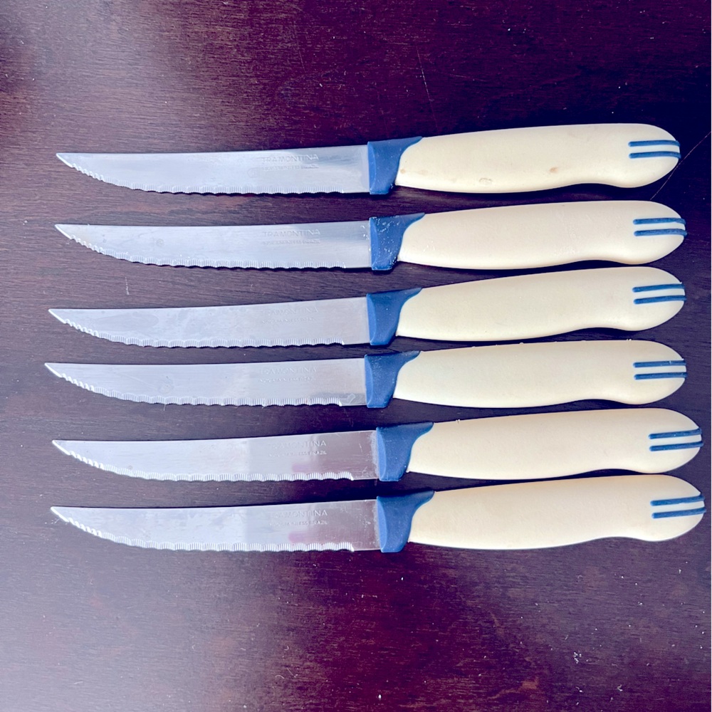 Tramontina knives set of 6 made in Brazil